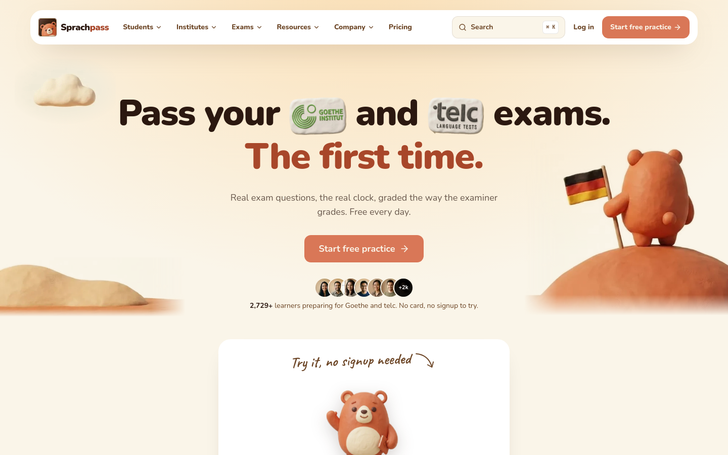 Captured Homepage / Lander