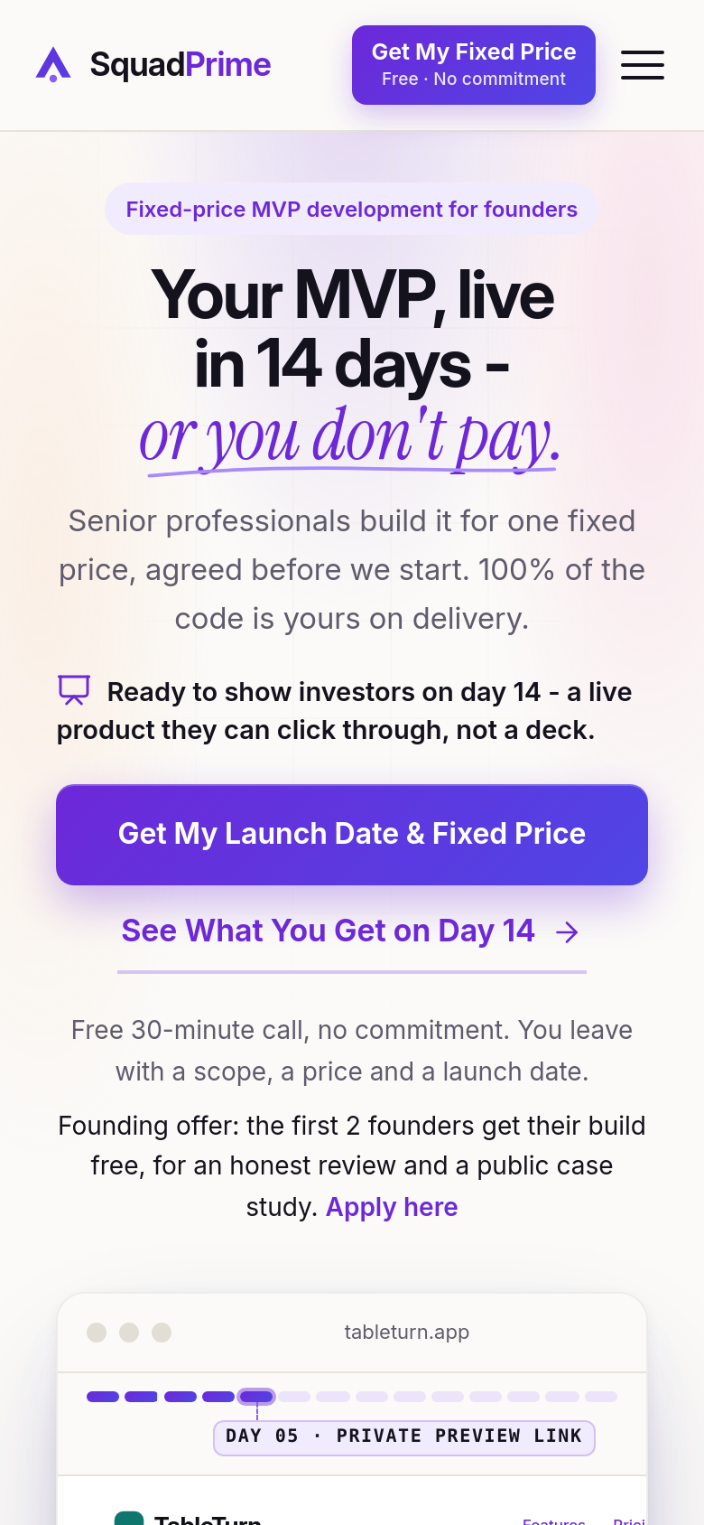 Homepage / Lander