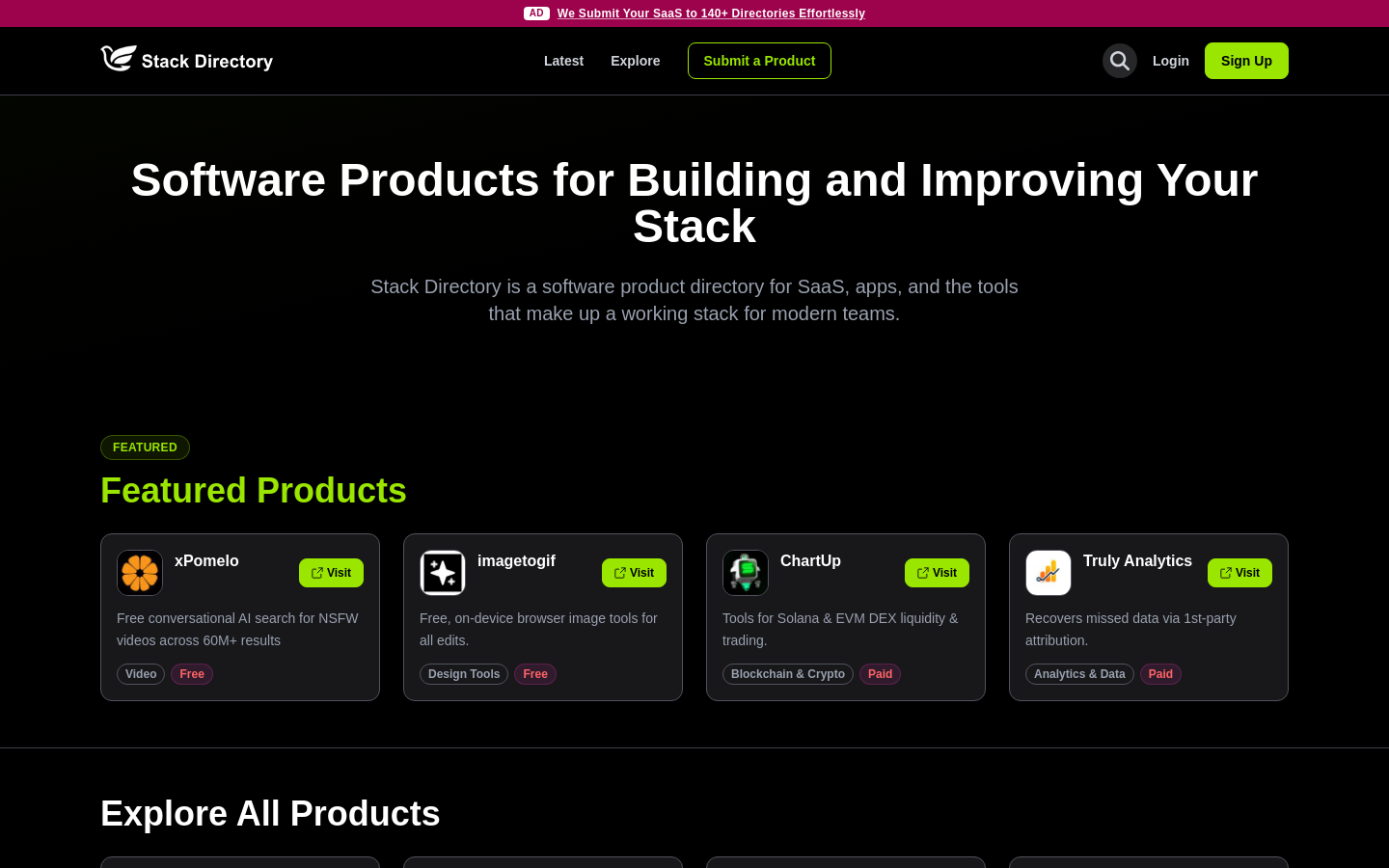 Captured Homepage / Lander