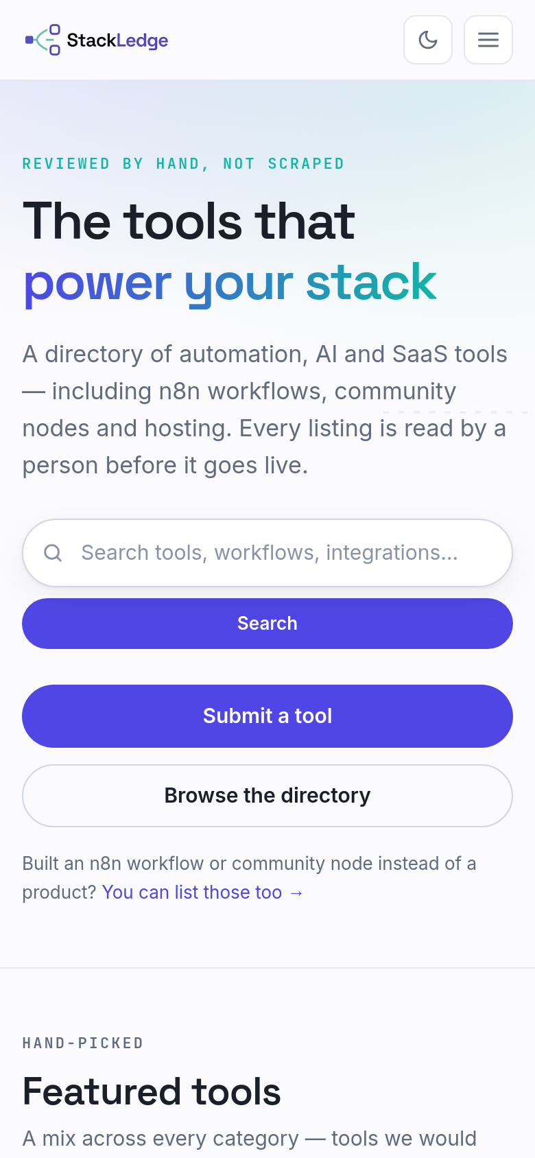 Homepage / Lander