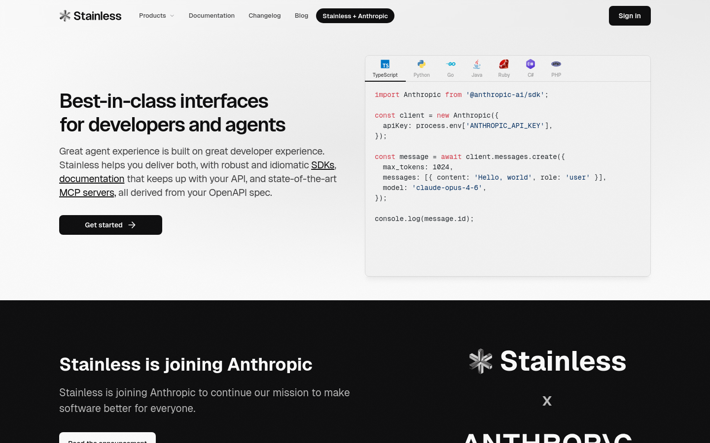 Captured Homepage / Lander