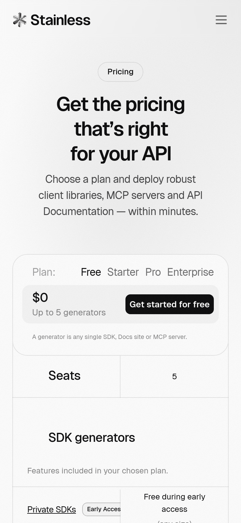 Pricing