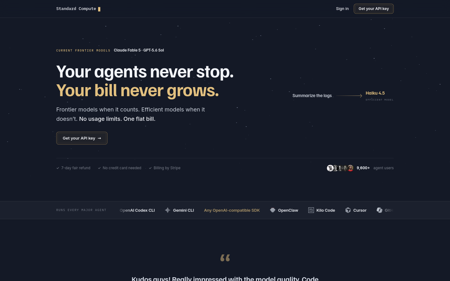 Captured Homepage / Lander