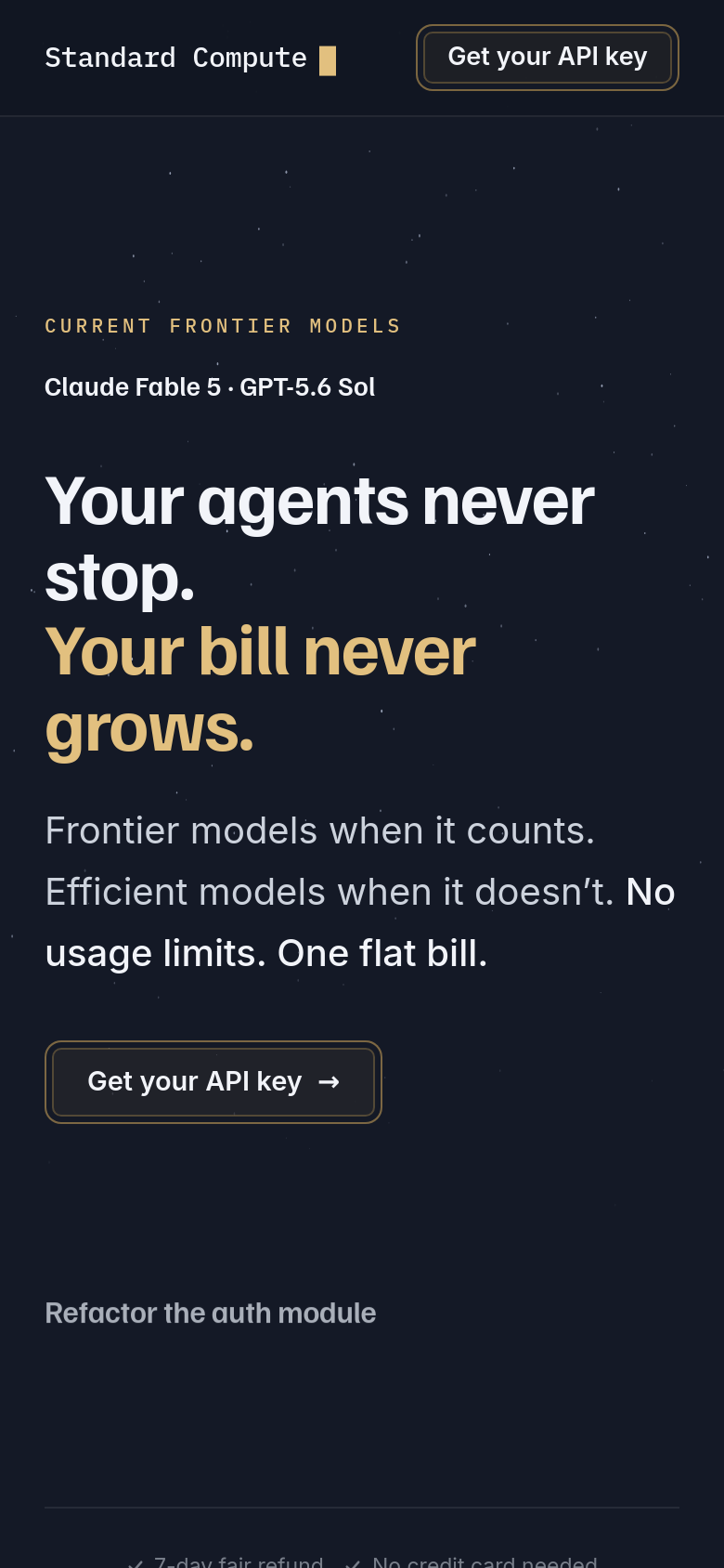 Homepage / Lander