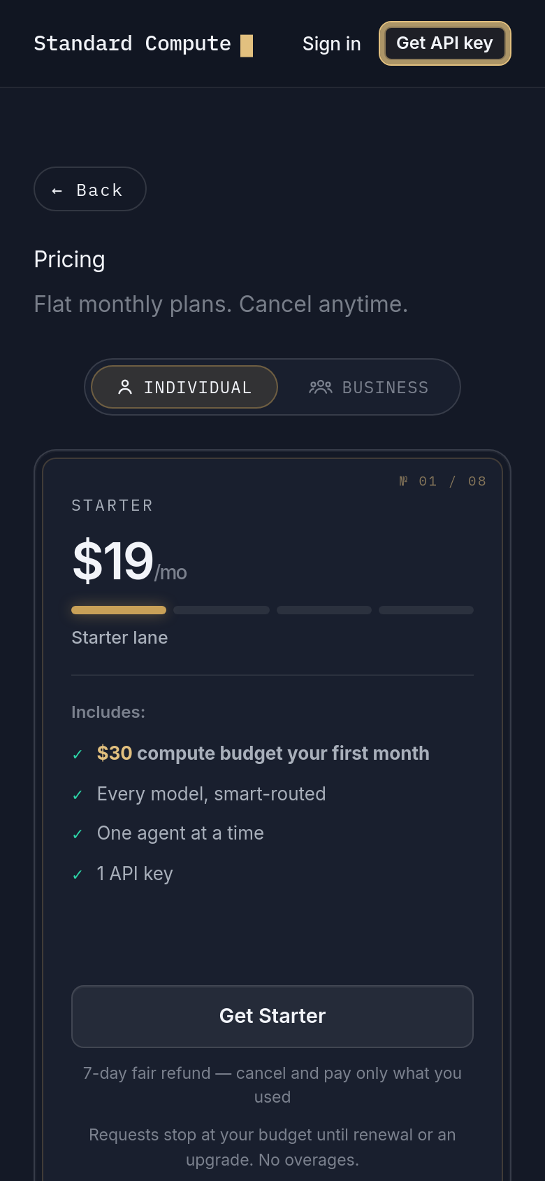 Pricing