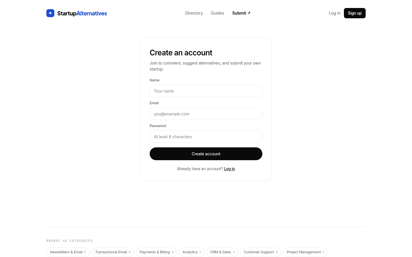 Signup