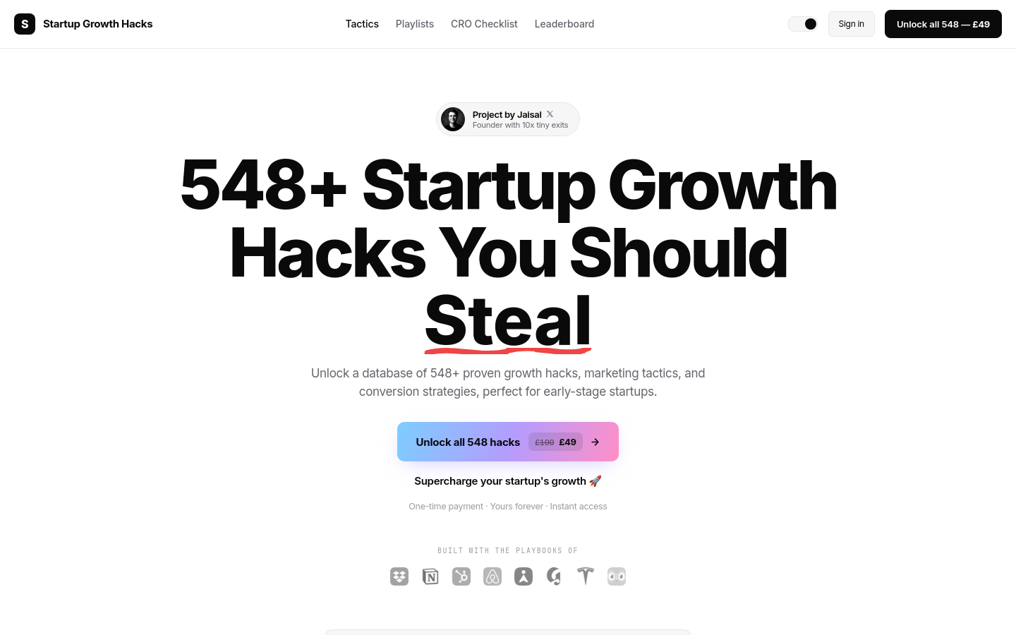 Captured Homepage / Lander