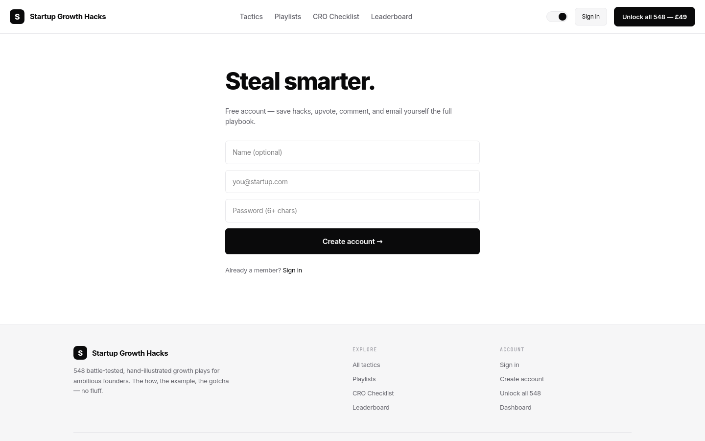 Signup