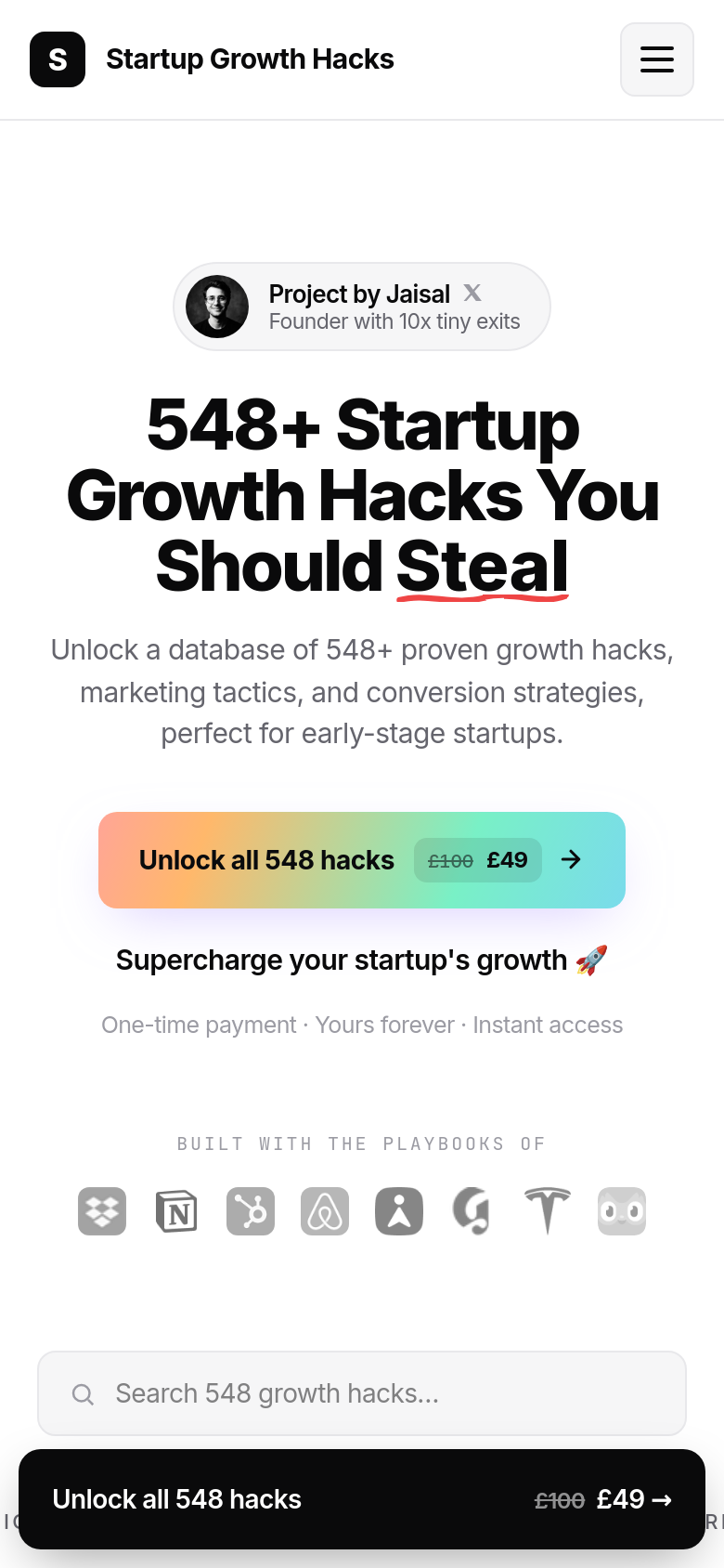 Homepage / Lander