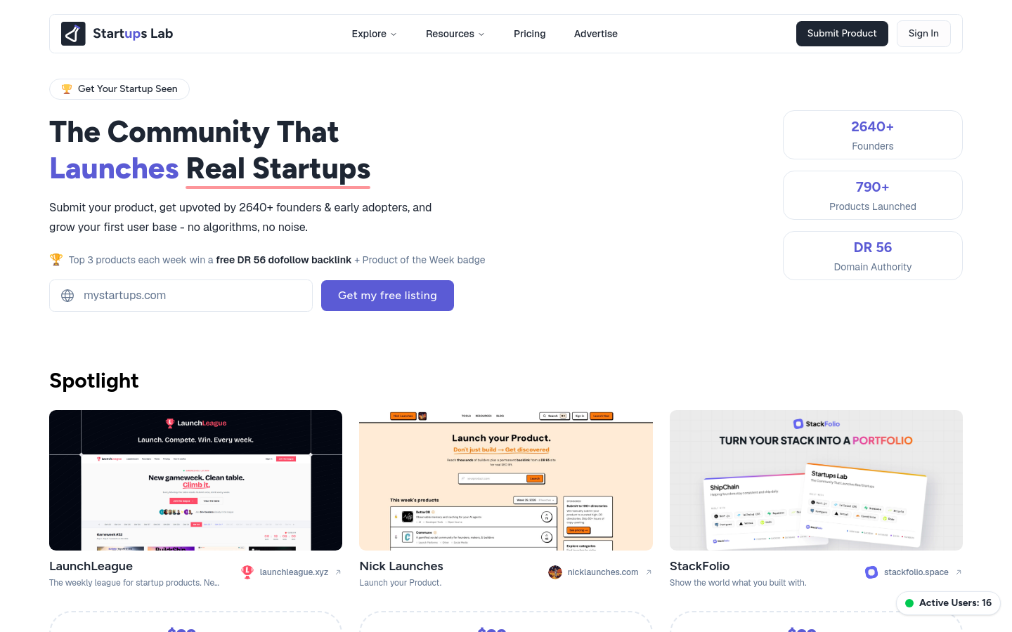 Captured Homepage / Lander