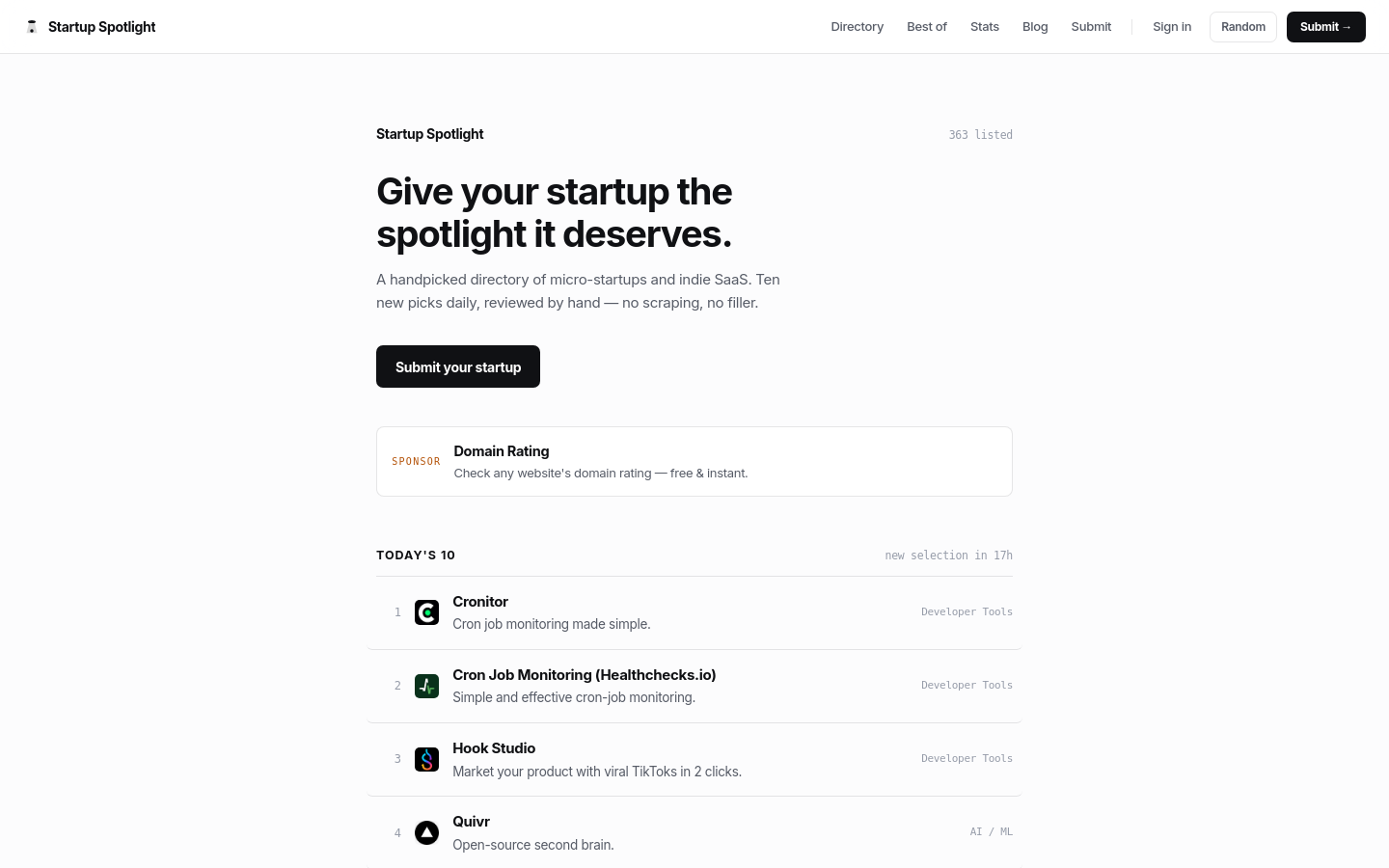 Captured Homepage / Lander