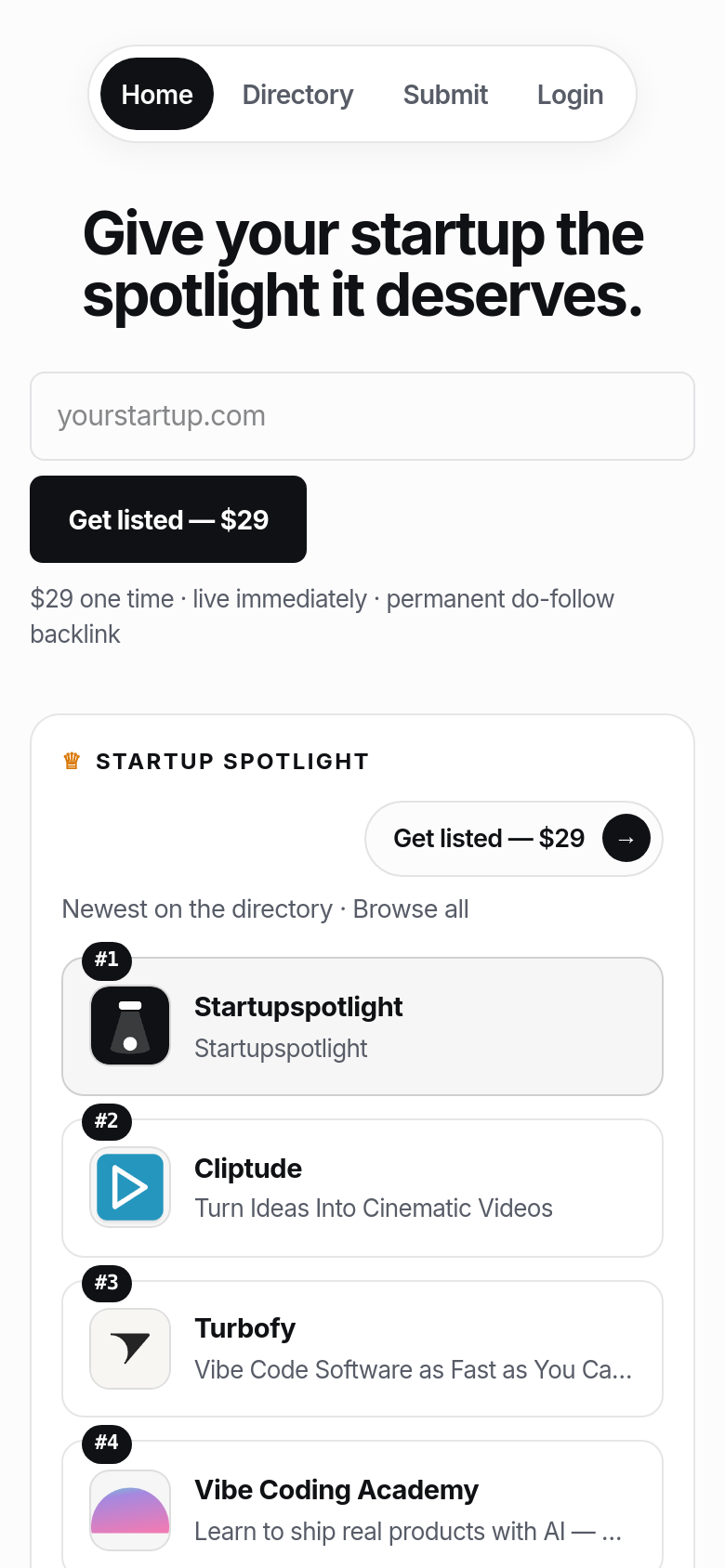 Homepage / Lander