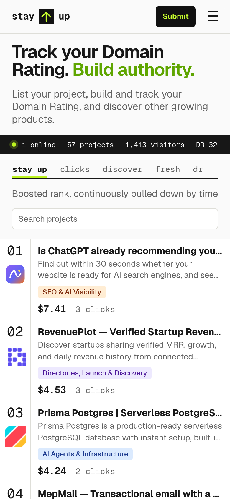 Homepage / Lander