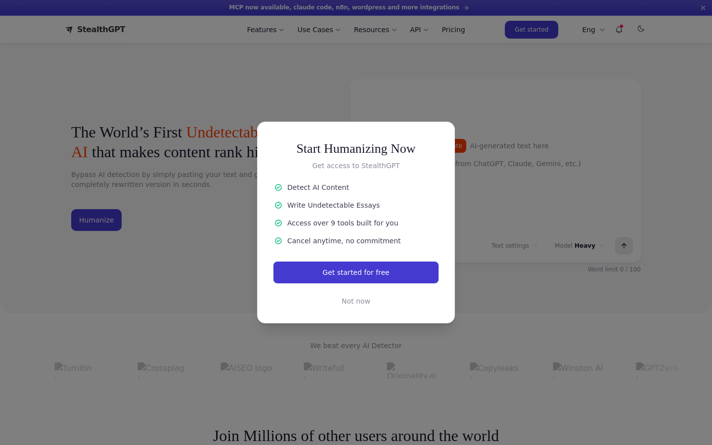 Captured Homepage / Lander