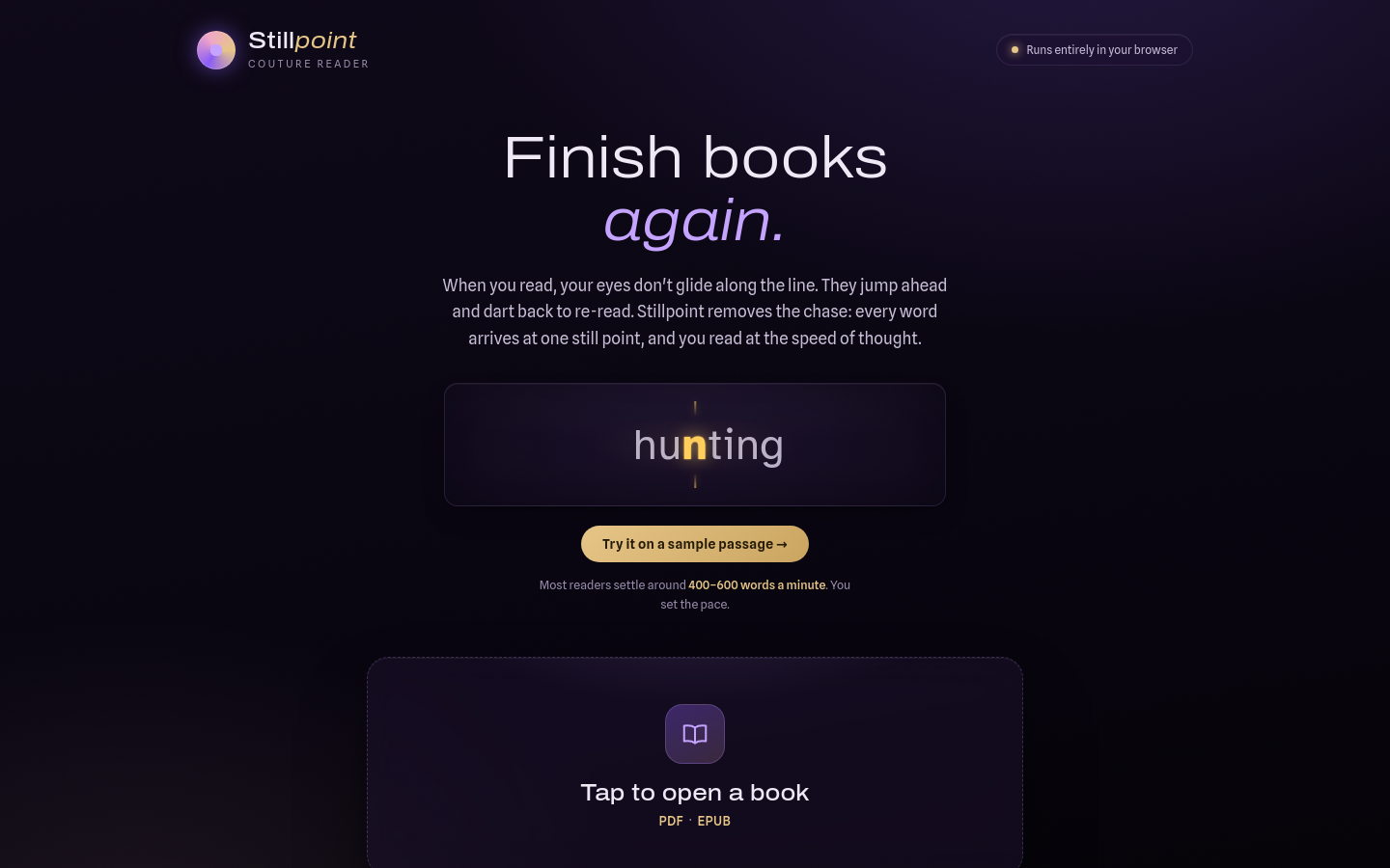 Captured Homepage / Lander