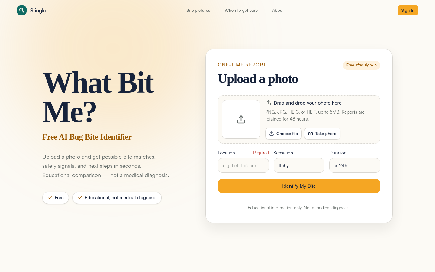 Captured Homepage / Lander