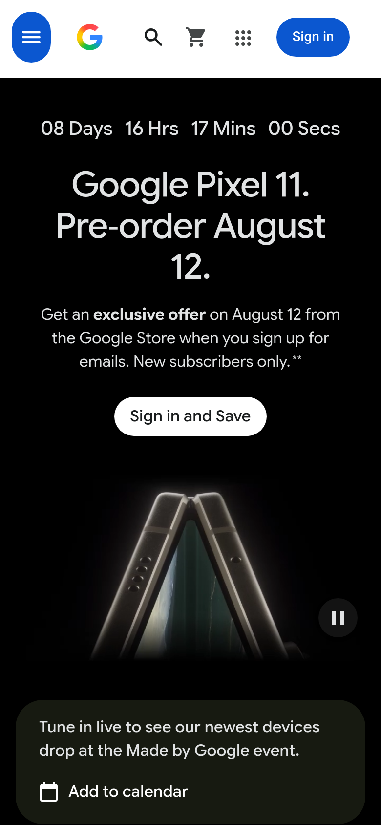 Homepage / Lander