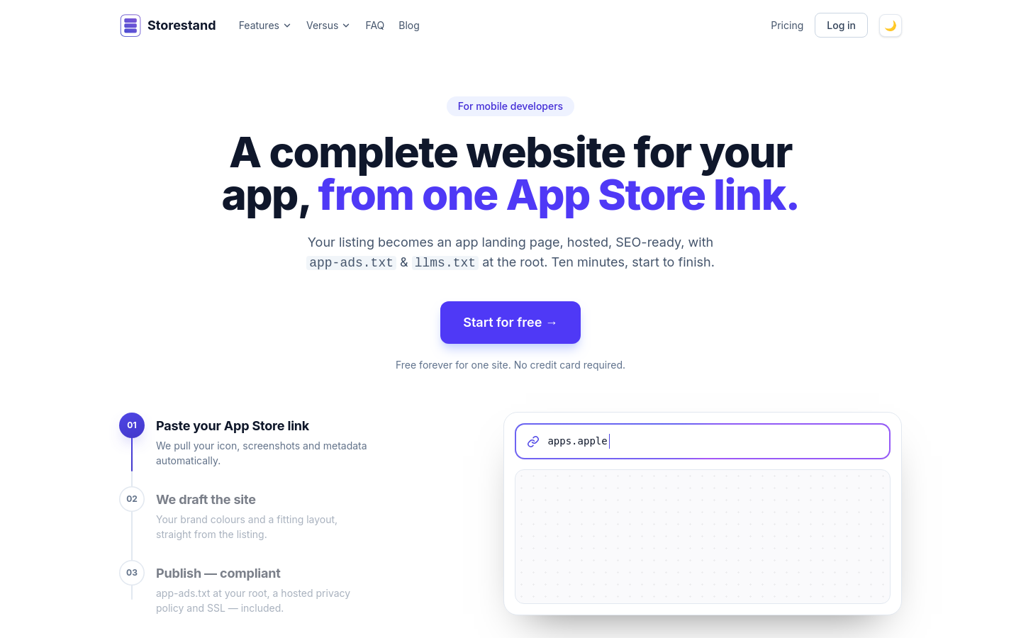 Captured Homepage / Lander