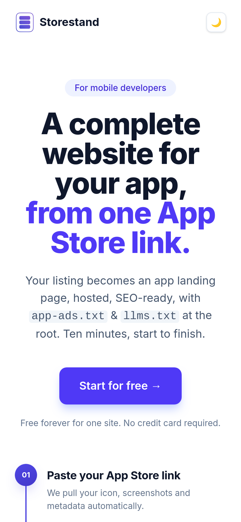 Homepage / Lander