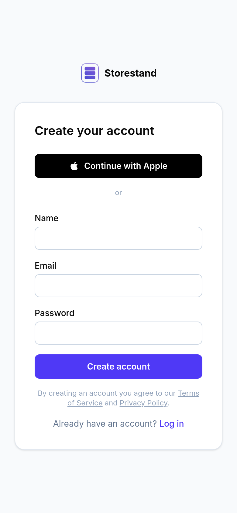 Signup