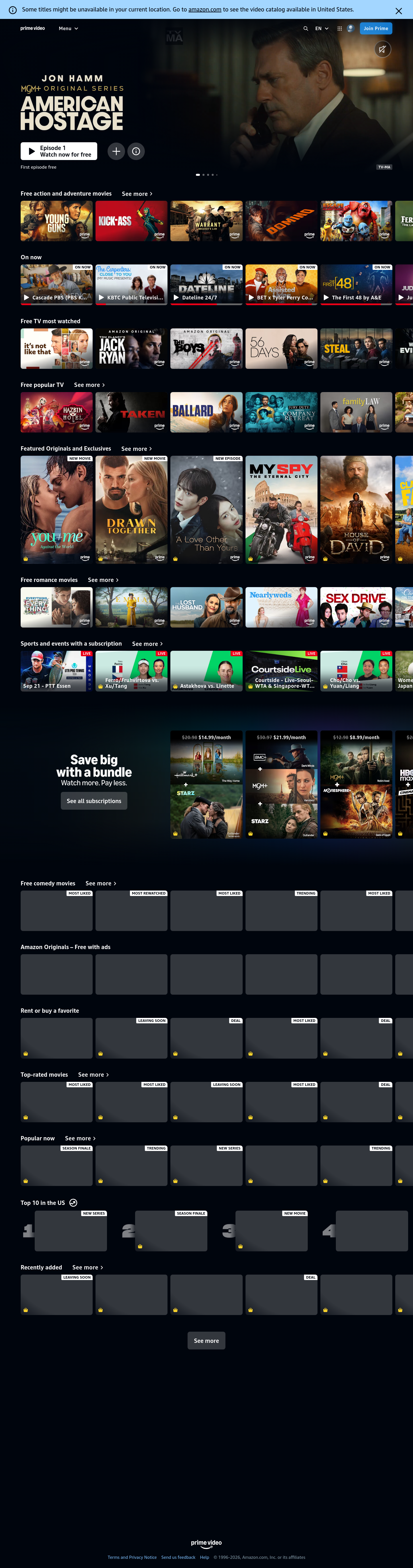 Pricing section of streamin.co