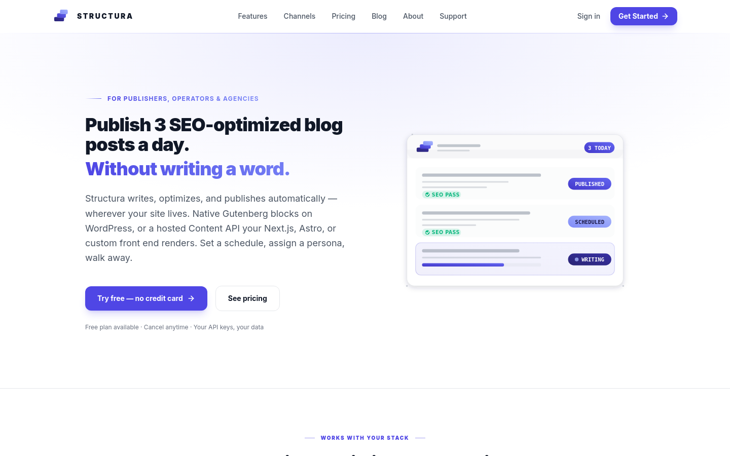 Captured Homepage / Lander