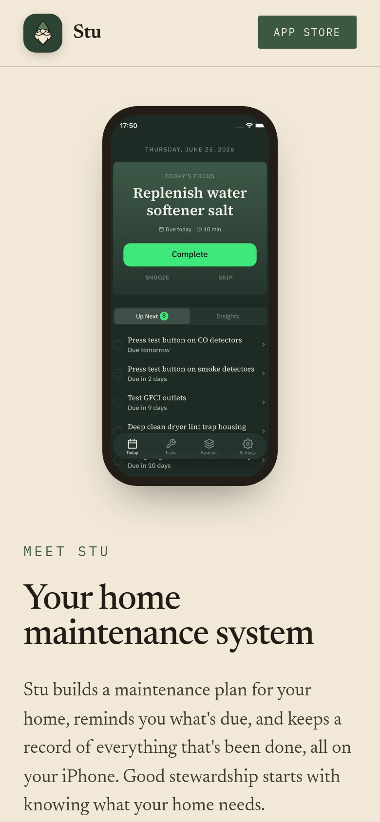 Homepage / Lander