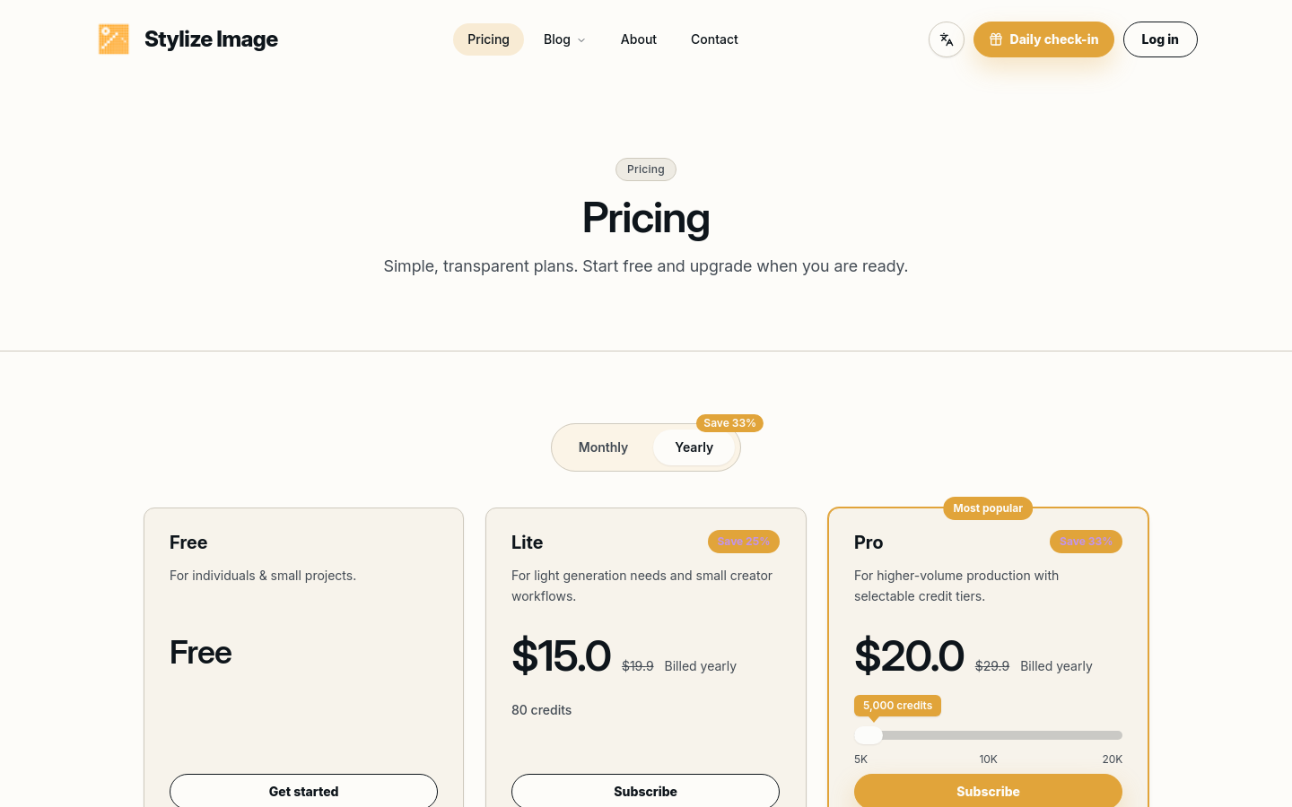 Pricing
