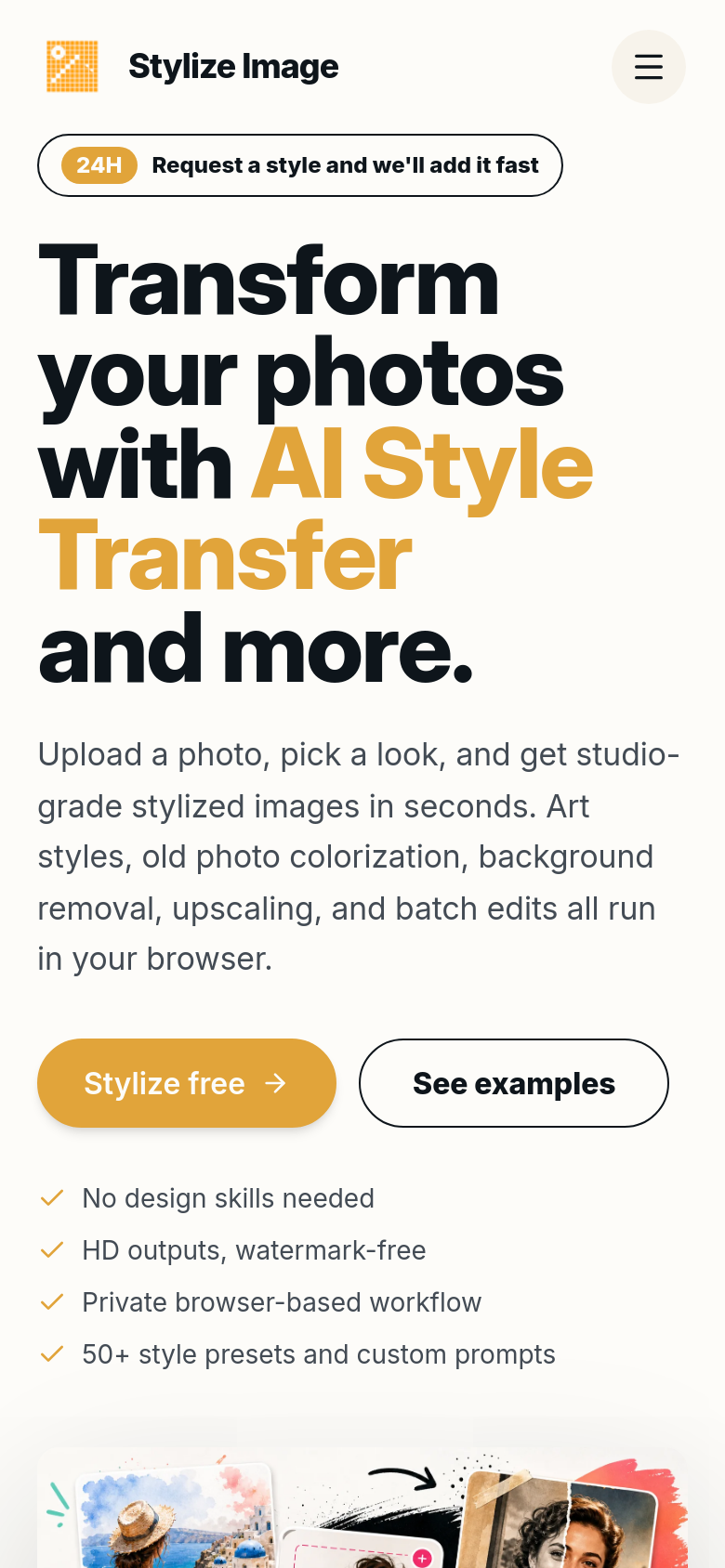 Homepage / Lander