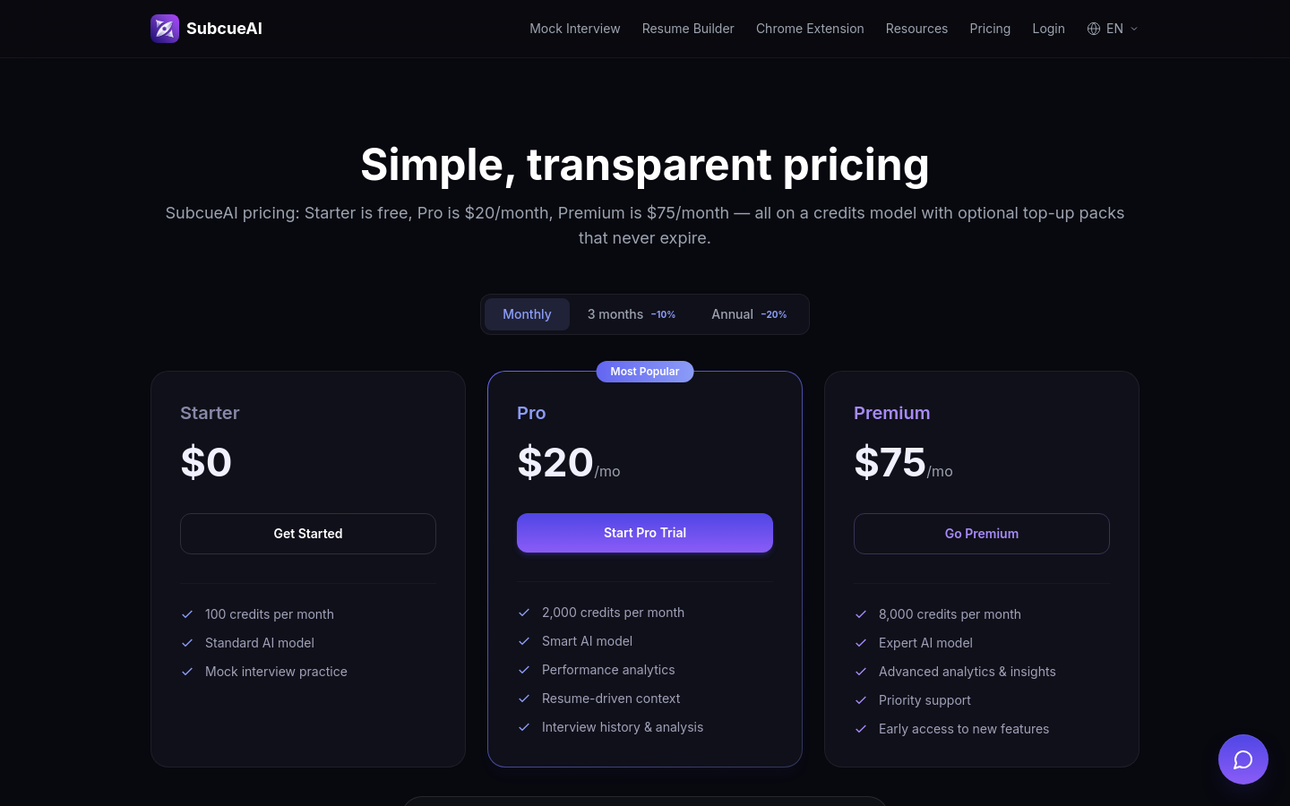 Pricing