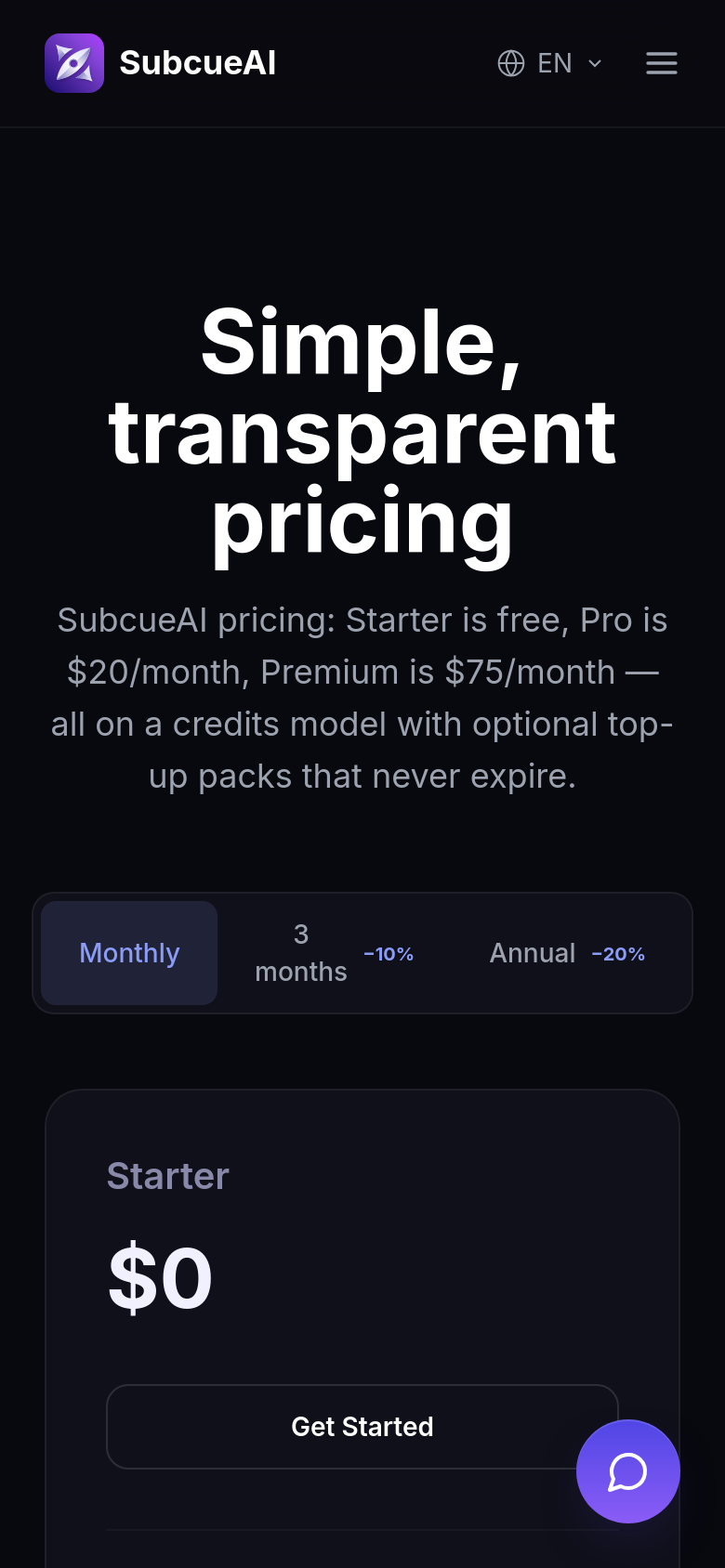 Pricing