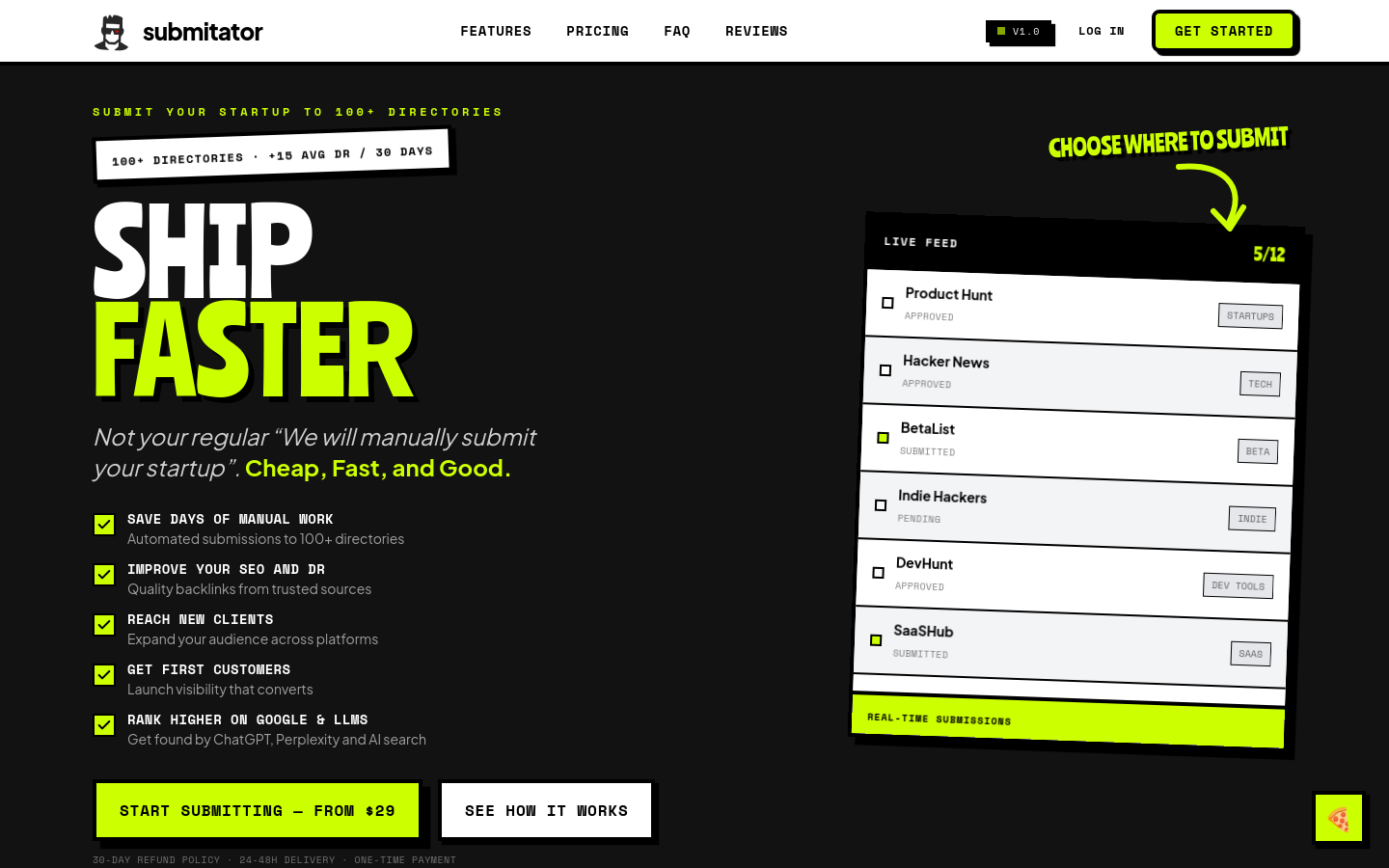Captured Homepage / Lander