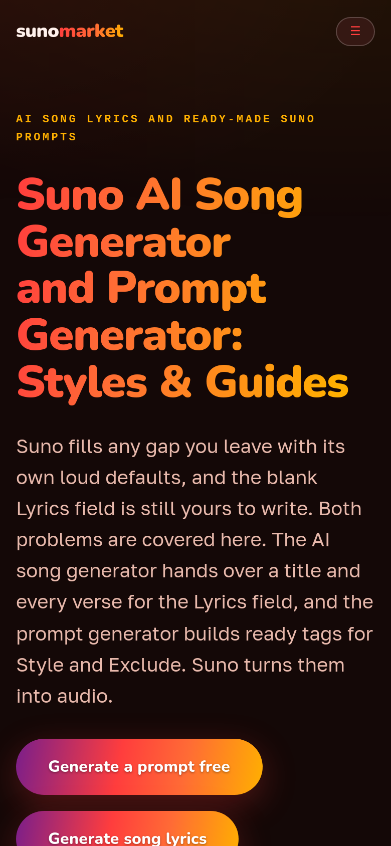 Homepage / Lander