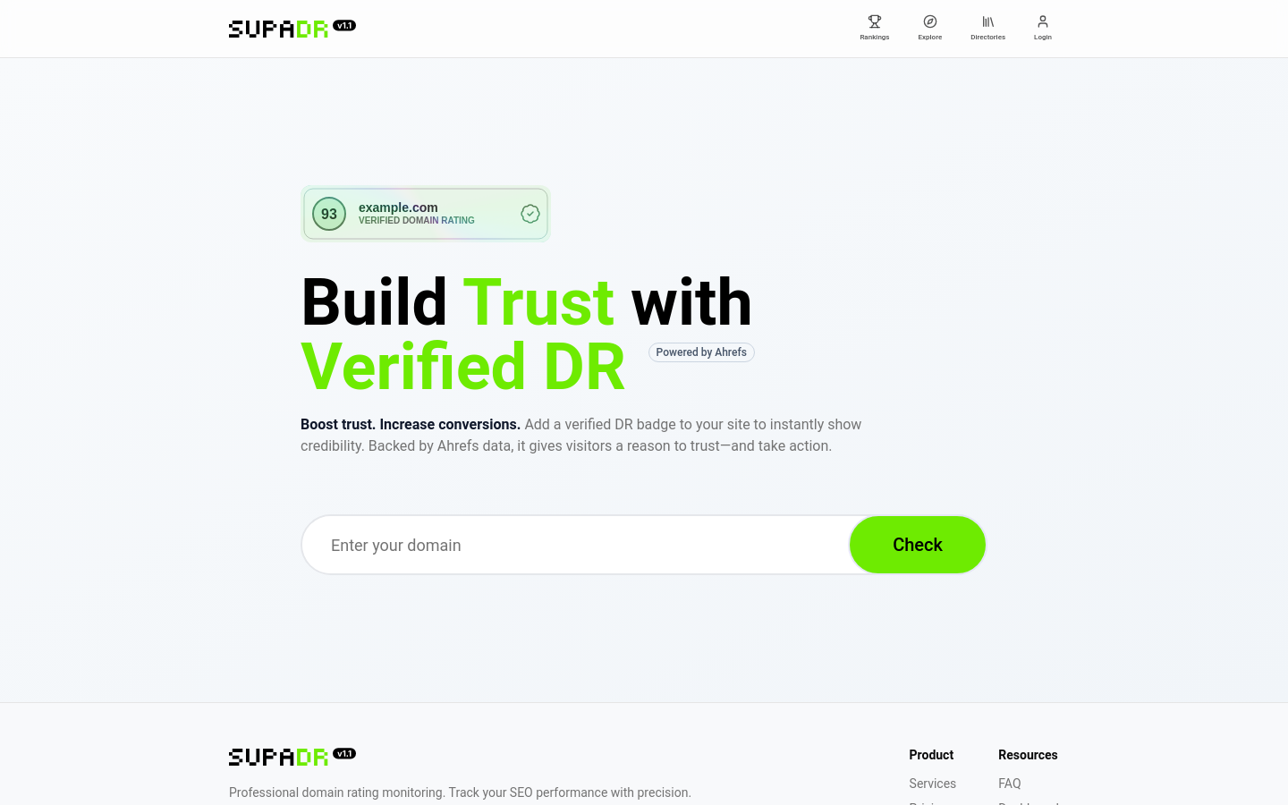 Captured Homepage / Lander