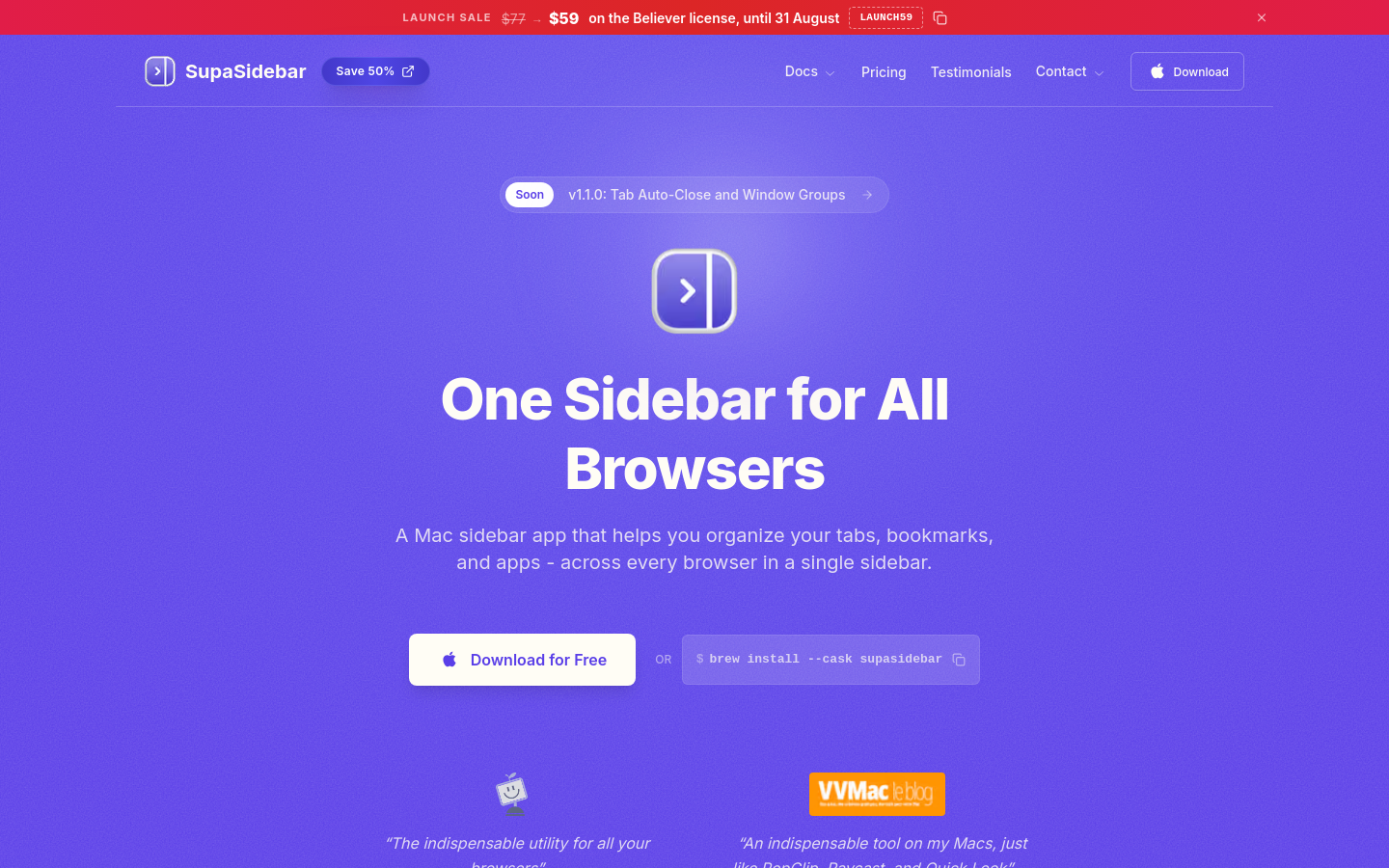 Captured Homepage / Lander