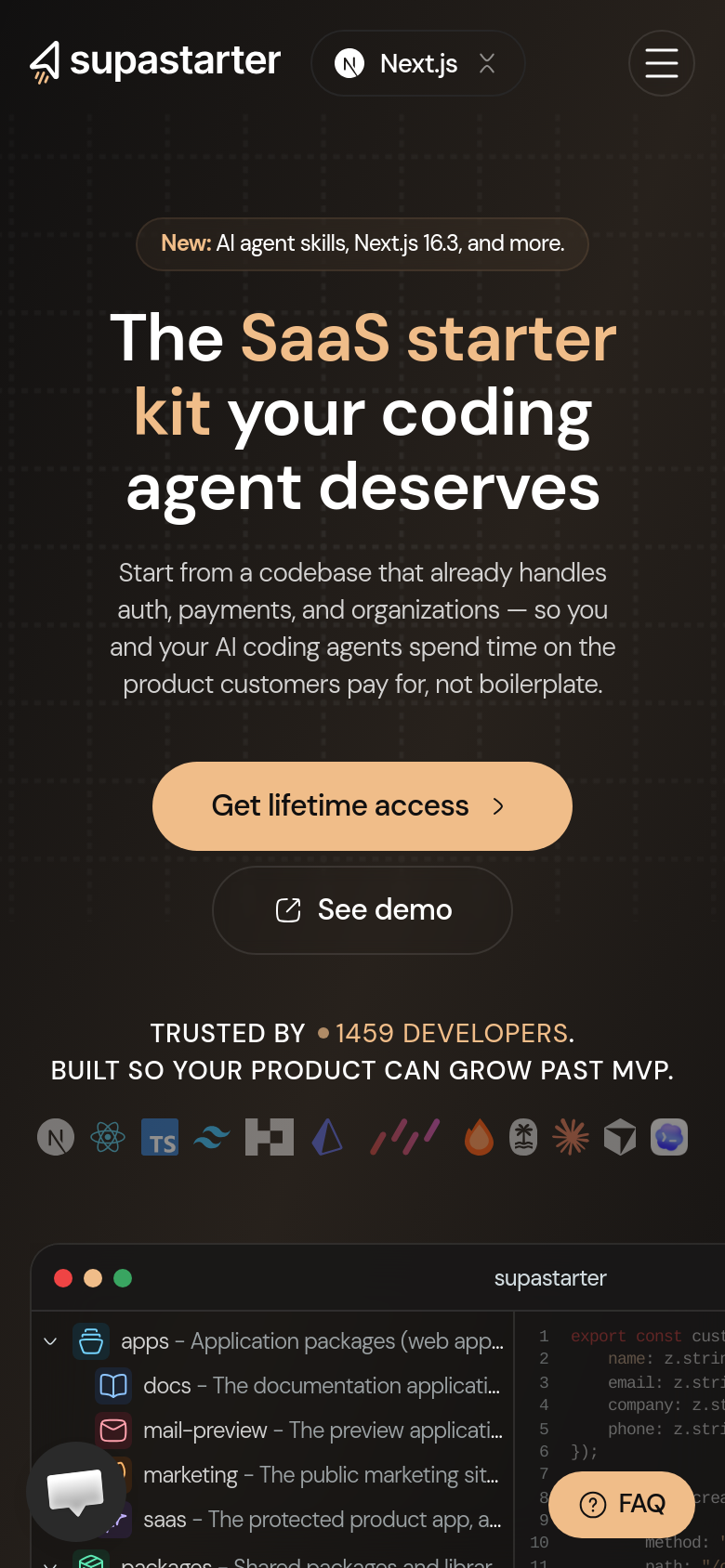 Homepage / Lander