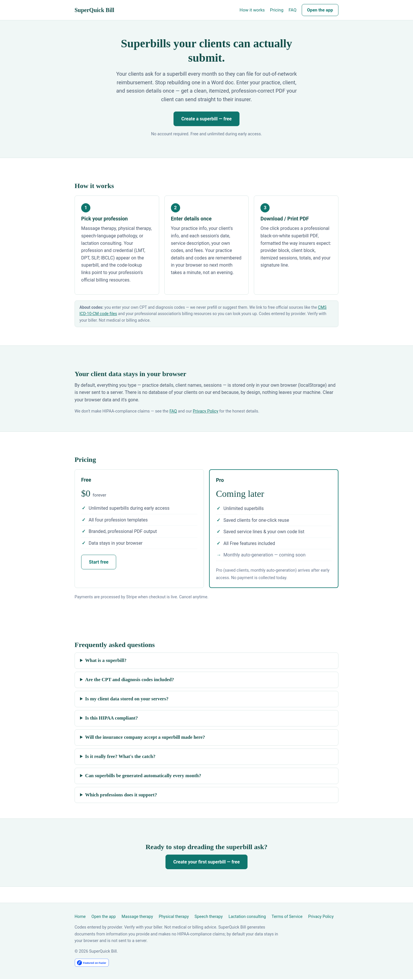 superbillgen.com — 