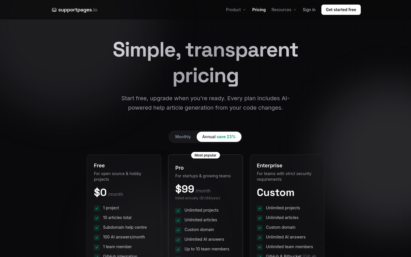 Pricing