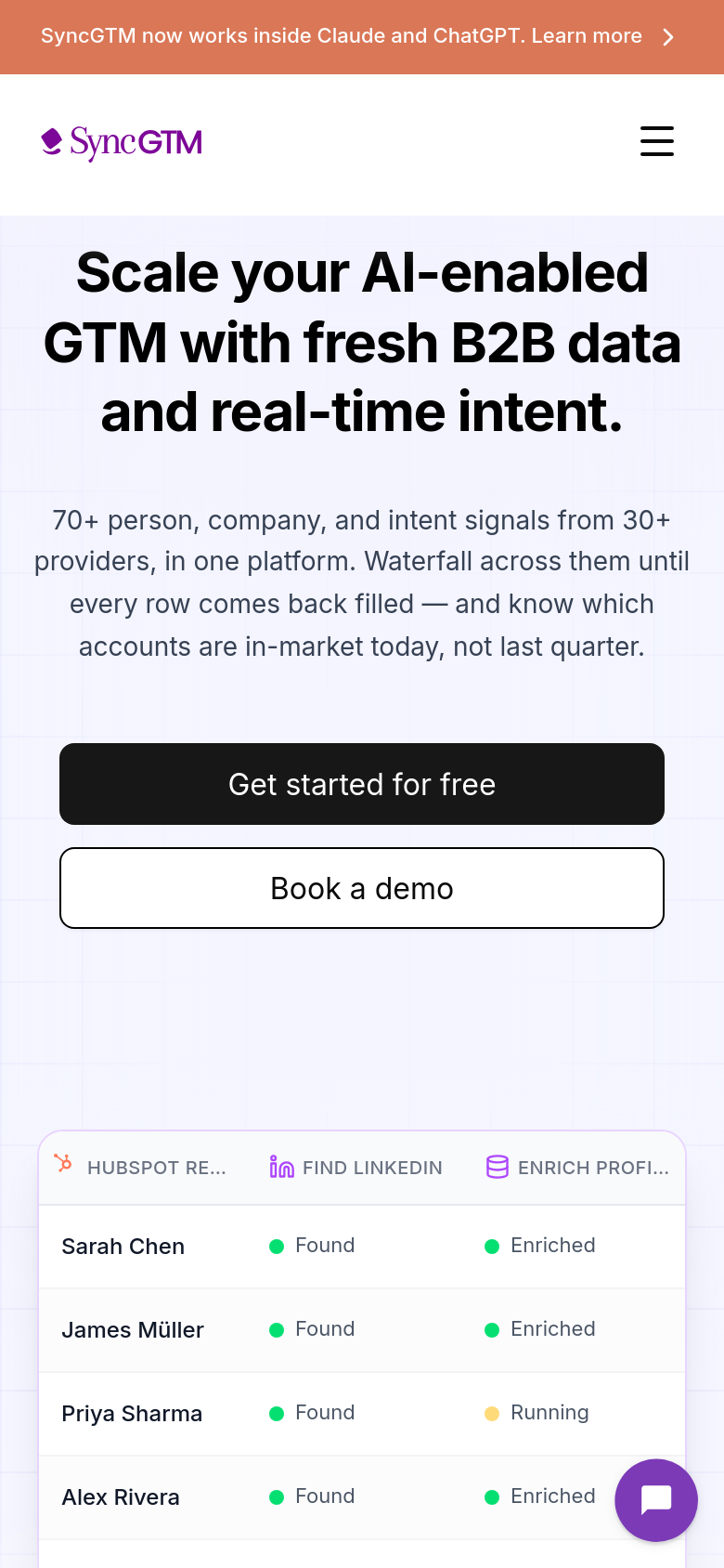 Homepage / Lander