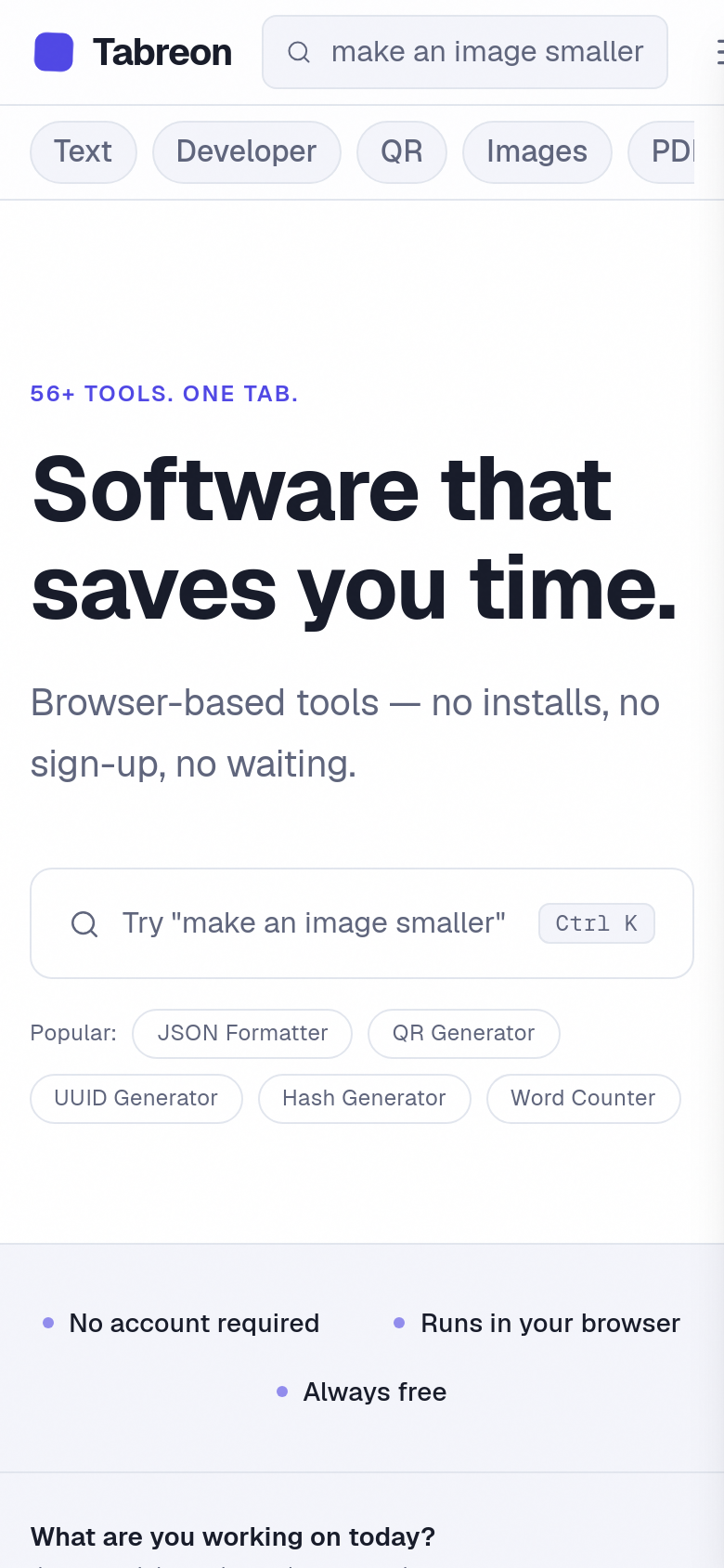 Homepage / Lander