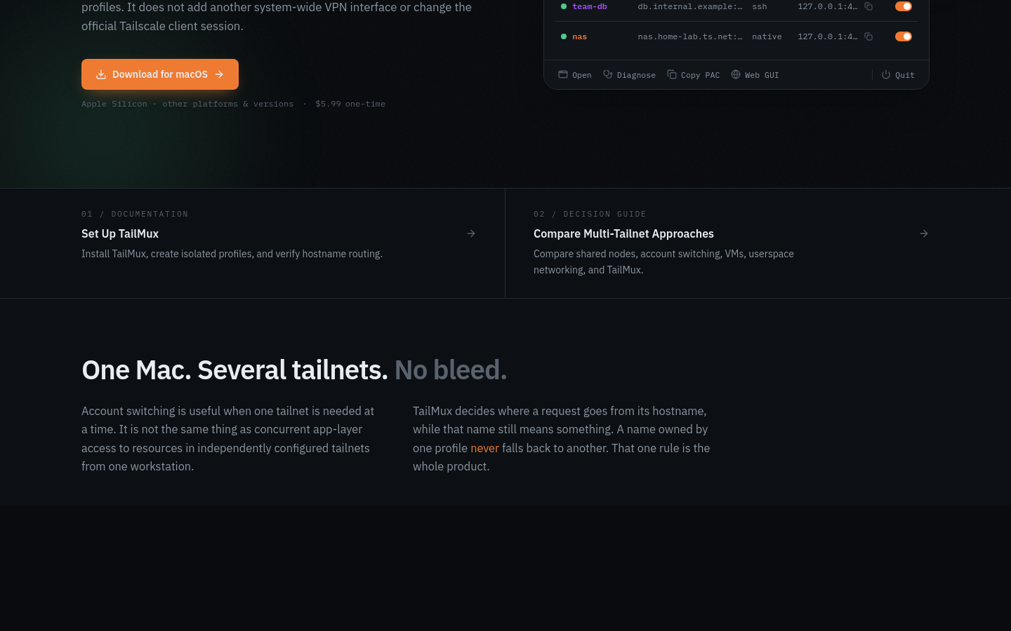 tailmux.app section