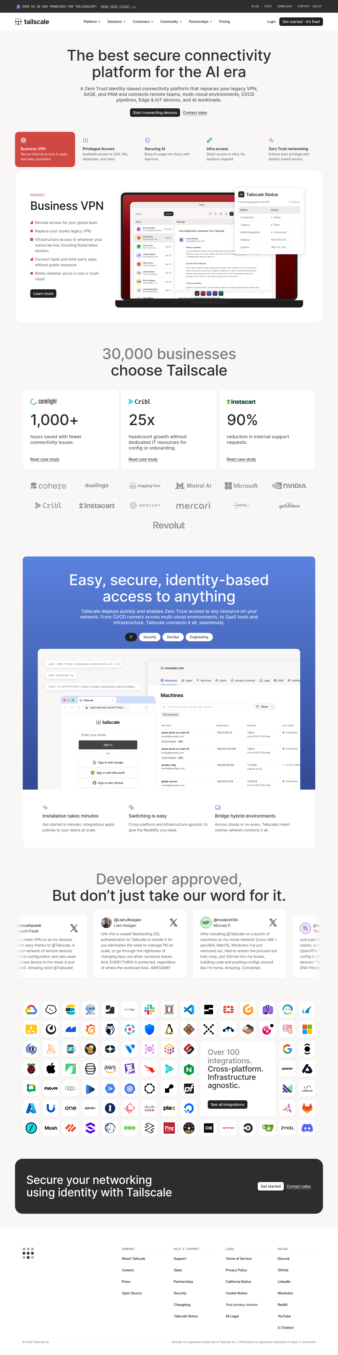 tailscale.com section