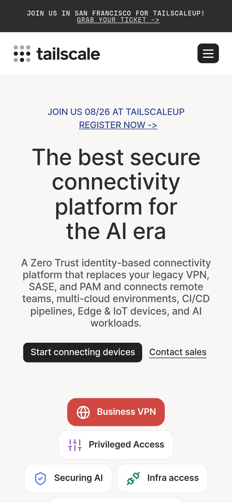 Homepage / Lander