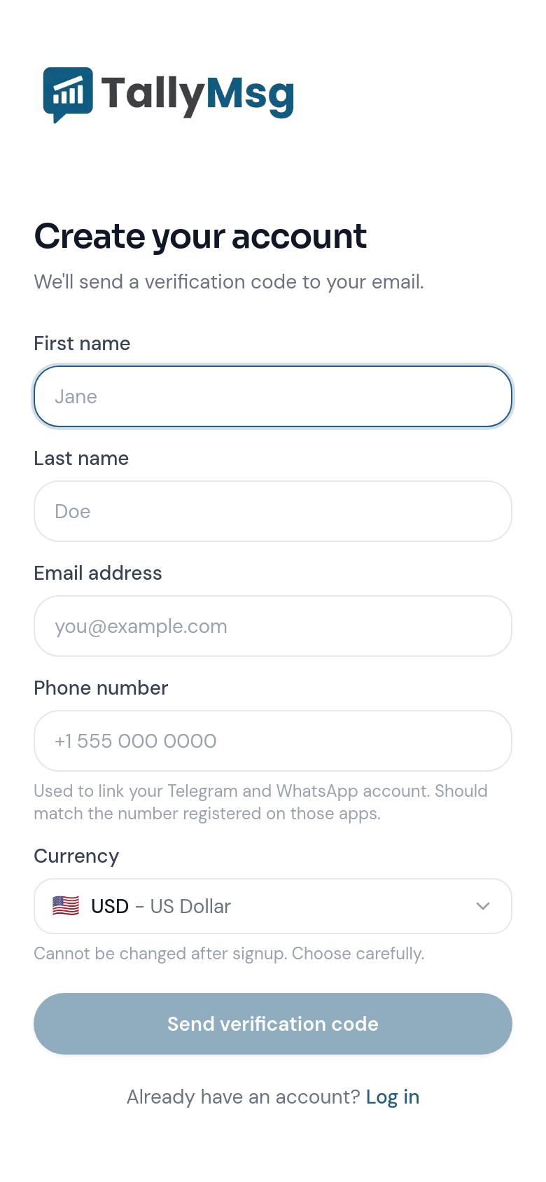 Signup