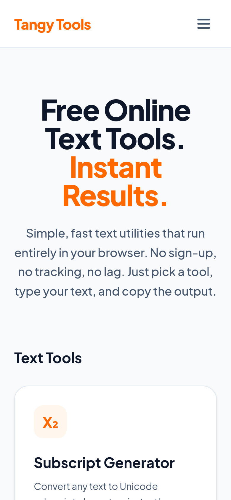 Homepage / Lander