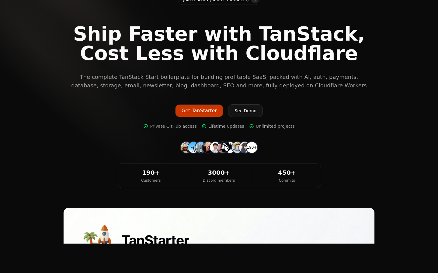 tanstarter.dev · Ranked 