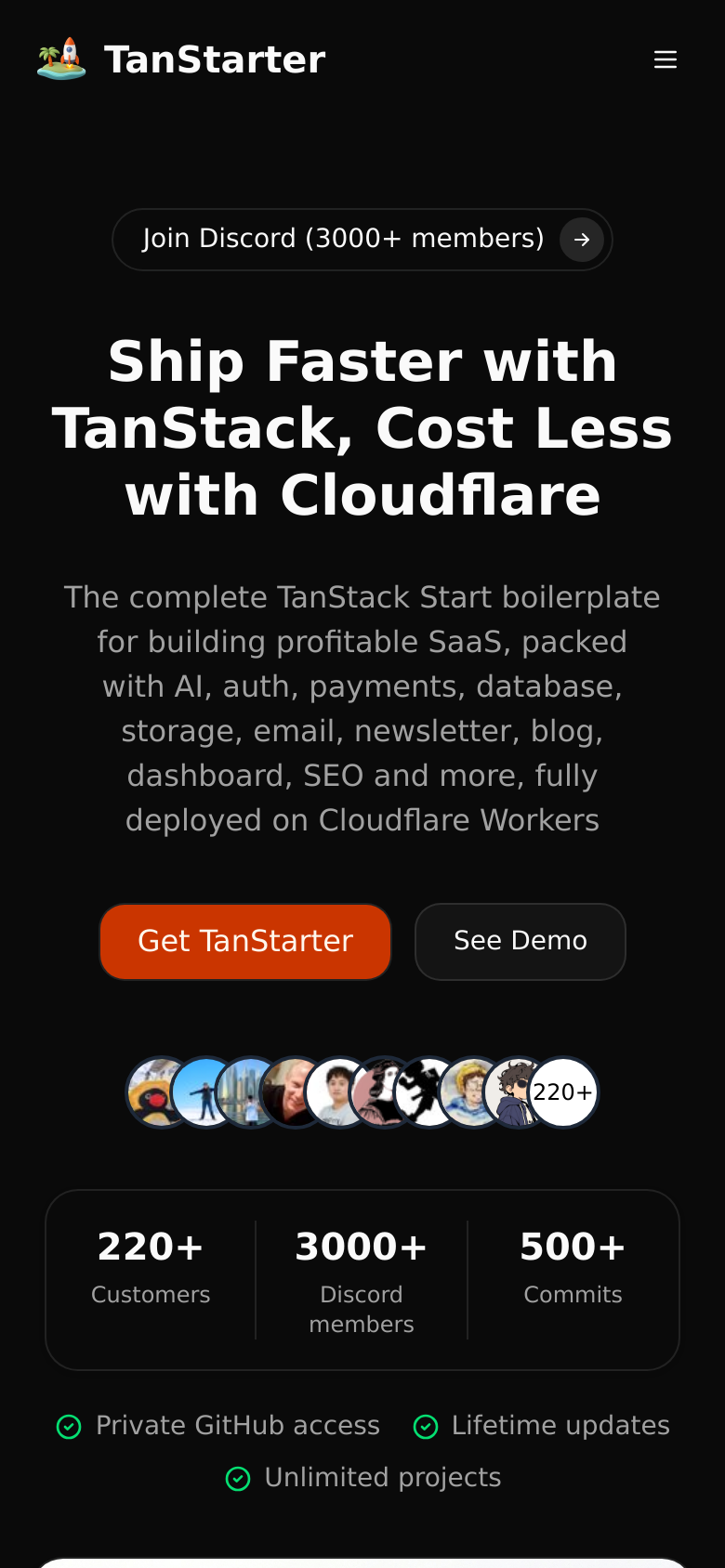Homepage / Lander