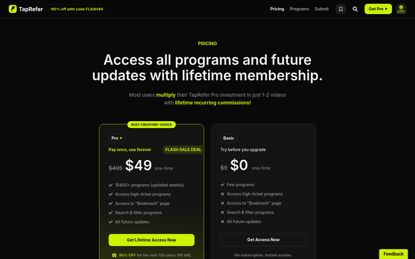 Pricing