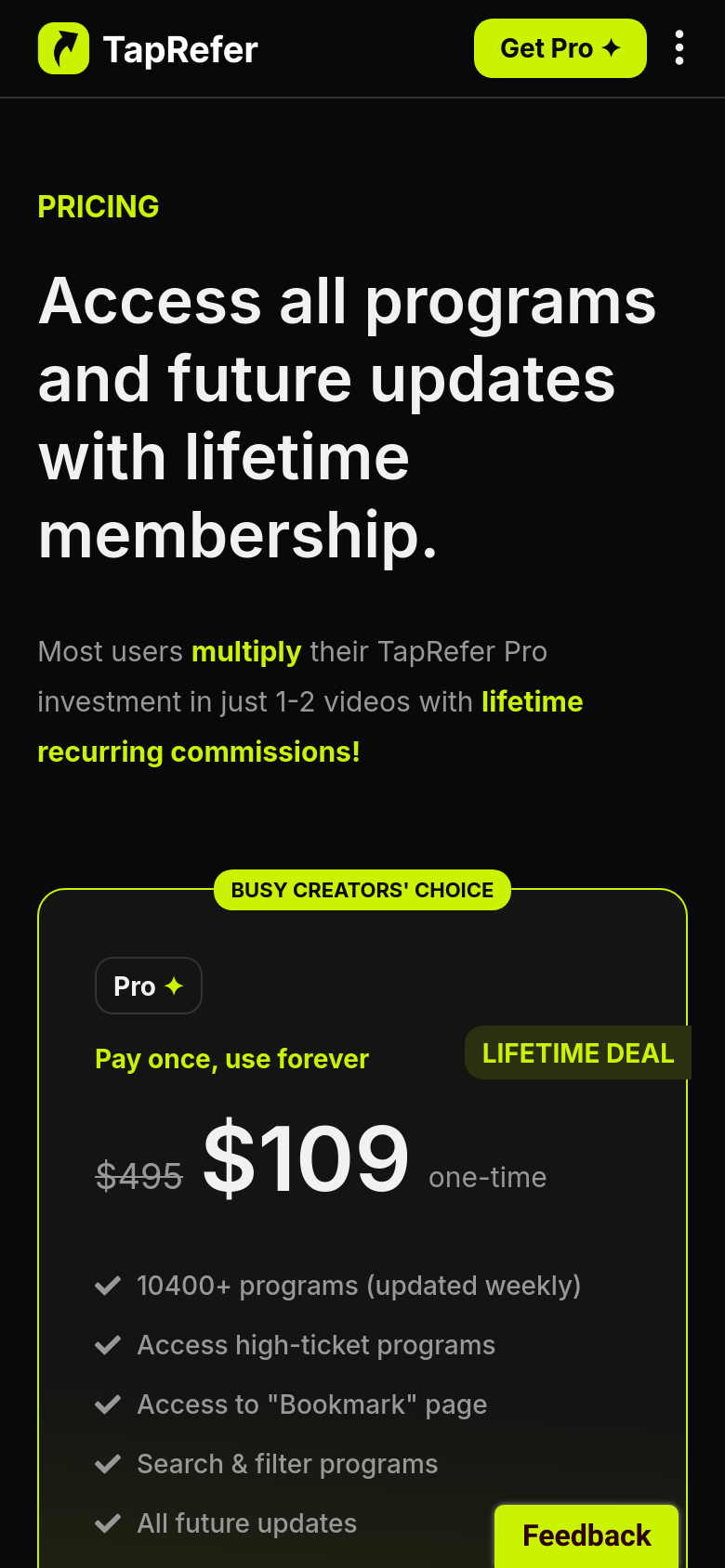 Pricing