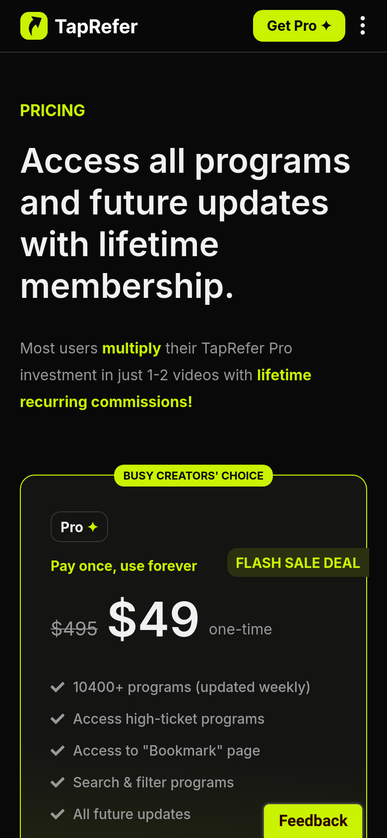 Pricing